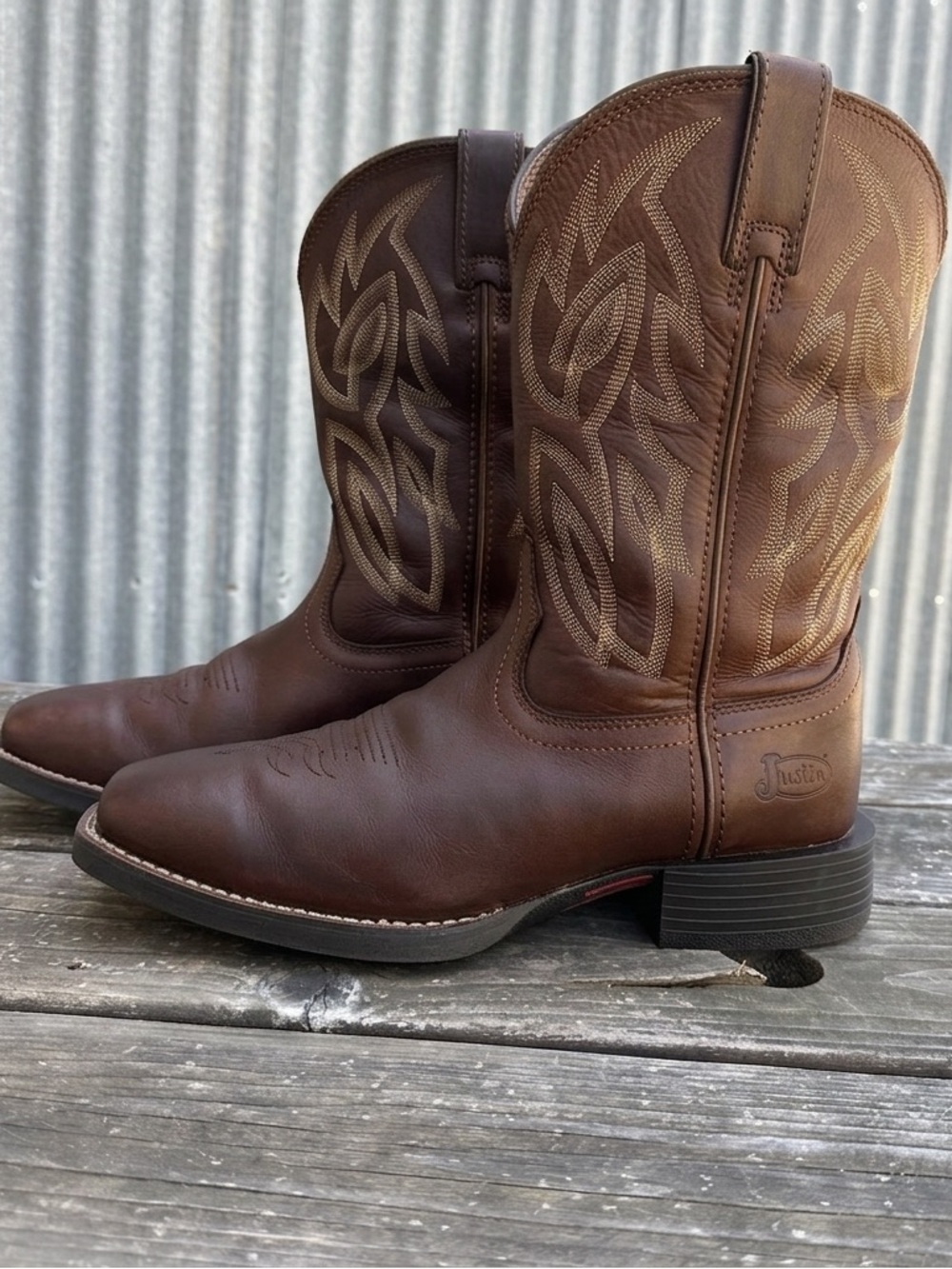 Stampede Canter Dusky Brown Western Boots SE7510 10.5 D